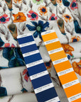 White Polyester With A Floral Print