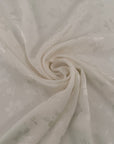 White Silk Jacquard