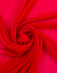 Red Polyester Georgette