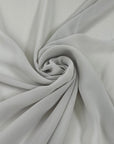 Powder Gray Polyester Crepe Georgette