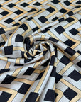 Geometric Print Polyester Twill