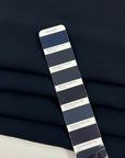 Navy Blue Viscose And Acetate Cady