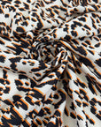 Animalier Printed Heavy Polyester Crepe
