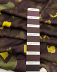 Dark Purple Printed Viscose Sateen