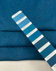 Blue Melange Wool Blend Cloth