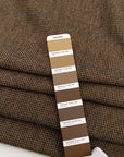 Brown And Green Shetland Wool Tweed