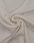 White Polyester Crepe Cady