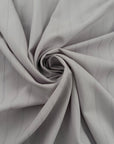 Light Grey Striped Jacquard Wool