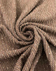 Brown Jersey Tweed With Sequins