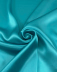 Light Blue Pure Silk Satin