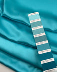 Light Blue Pure Silk Satin