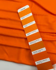 Orange Viscose Organzine Jersey