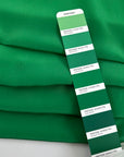 Bright Green Silk Crepe De Chine