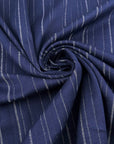 Blue Cotton Striped Jersey