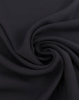 Dark Blue Stretch And Fluid Crepe Cady