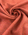 Orange Melange Wool Blend Cloth