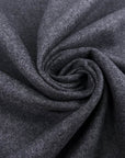 Dark Grey Melange Wool Blend Cloth