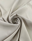 Gray Stretch Pure Silk Crepe De Chine