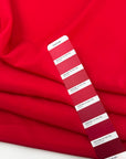 Red Stretch Pure Silk Crepe De Chine