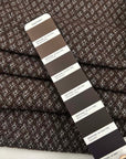 Brown Wool Flannel Jacquard