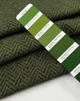 Green Double Face Geometrical Pattern Jersey