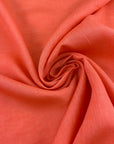 Bright Orange Pure Linen Canvas