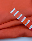 Bright Orange Pure Linen Canvas