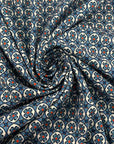 Multicolored Cotton And Viscose Gabardine