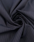 Dark Blue Pinstriped Cotton