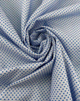 Light Blue Micro Print Cotton Popeline