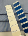 Cotton Gabardine With A Striped Print