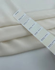 White Lightweight Pure Silk Crepe De Chine