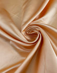 Pale Yellow Pure Silk Sateen Douchesse