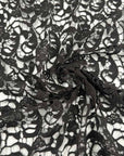 Gray Pure Cotton Macramé Lace