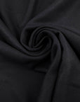 Black Double Face Wool Blend Cloth