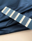 Blue Viscose And Cotton Blend Sateen