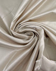 Natural White Viscose And Cotton Blend Sateen