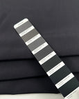 Dark Gray Stretch Silk Crepe De Chine Washed Effect