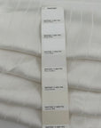 Striped White Viscose Jacquard