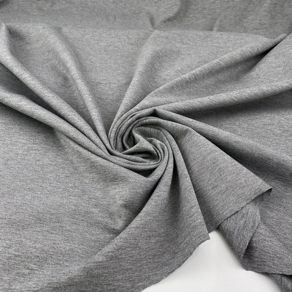 Polyester viscose Milano stitch grey
