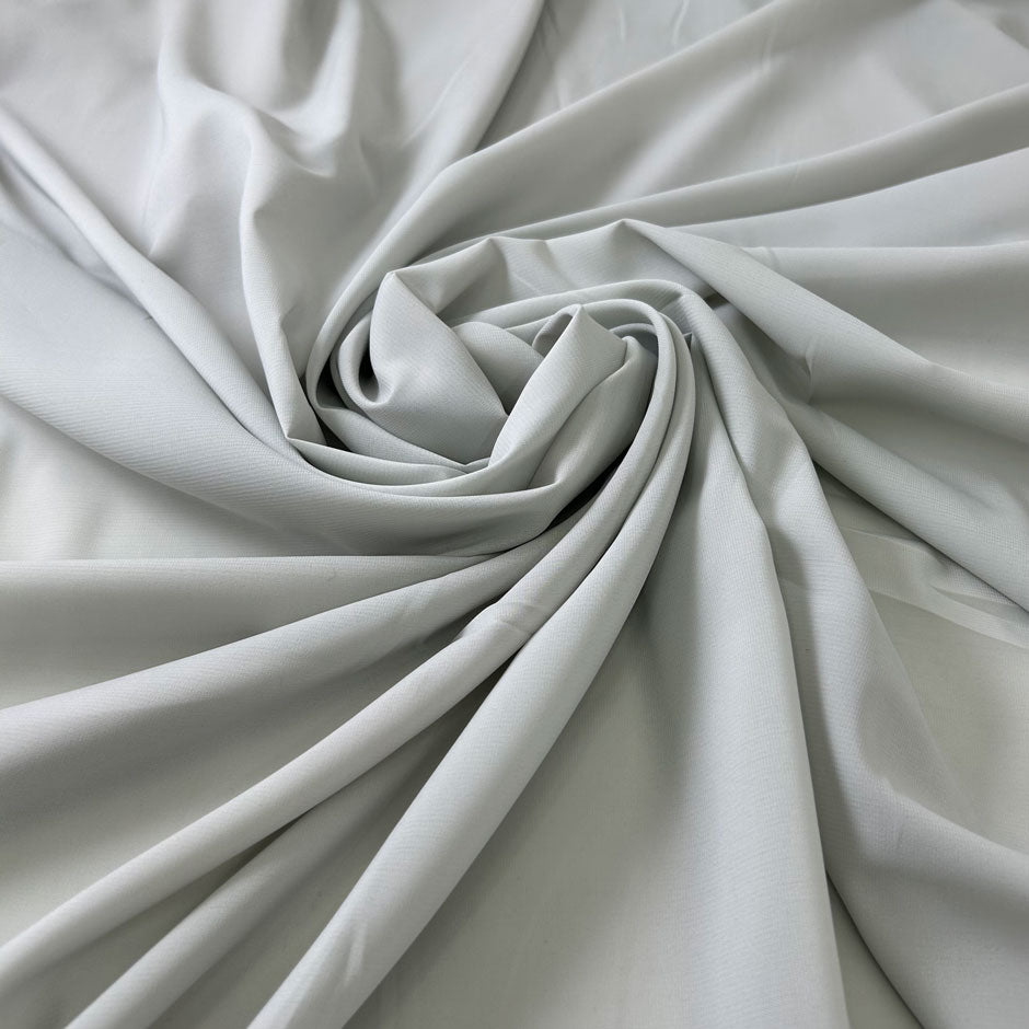 Light Gray Polyester Crepe De Chine