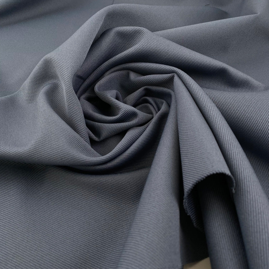 Polyester gabardine grey
