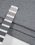 Grey cotton jersey, soft and stretchy. High-quality deadstock fabric collected in Stock from a Maison de Couture in Italy.