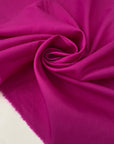 Italian silk in rose violet, very soft and light with gentle structure. Ideal for dresses, skirts, blouses, and shirting. High-quality deadstock collected in Stock from a Maison de Couture in Italy.