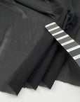 Transparent crepe polyester voile