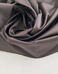 Brown polyester satin.