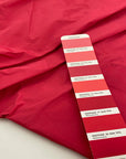 Crisp polyester tafta, solid color. High quality deadstock fabric picked up in Stock from a Maison de Couture in Italy.