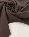 Wool fabric stitch milano soft brown. High quality deadstock fabric picked up in Stock from a Maison de Couture in Italy.