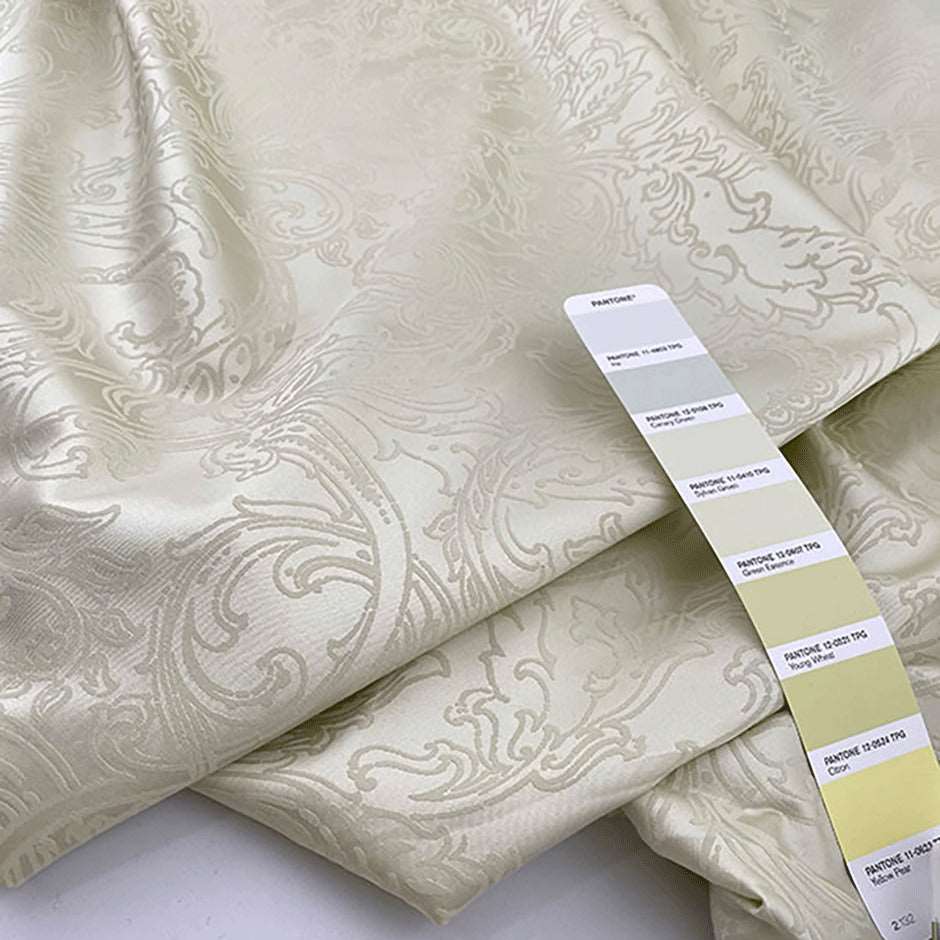 Jacquard stretch cotton dyed on dyed