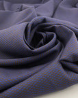 Stretch yarn-dyed polyester and cotton jacquard